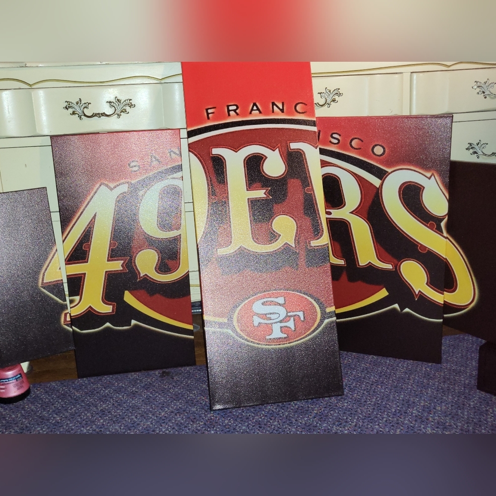49ers canvas wall art